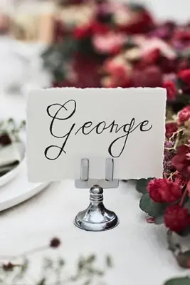 Metal Place Card Holders, Set of 12