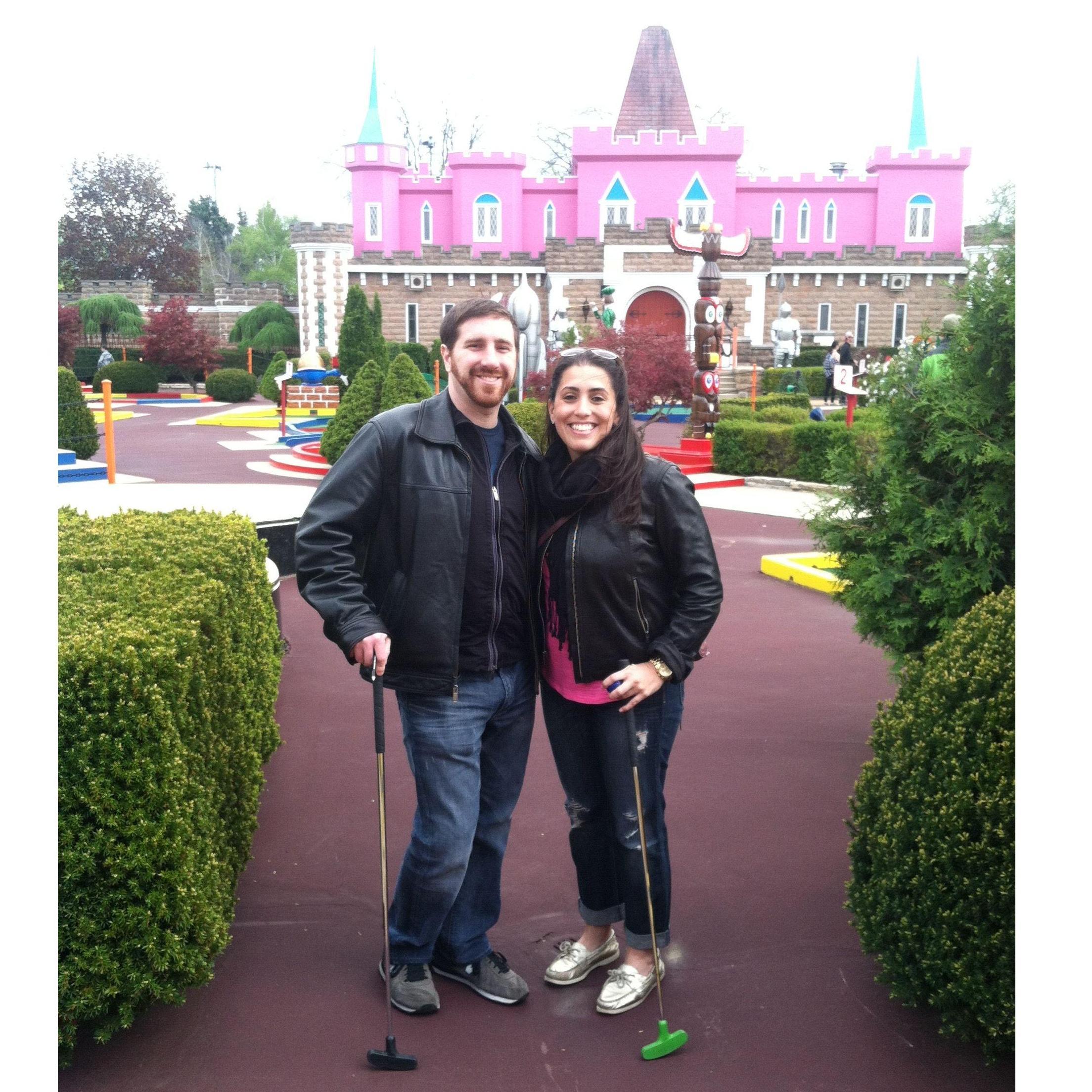 The one where Erica beat Brian in mini golf