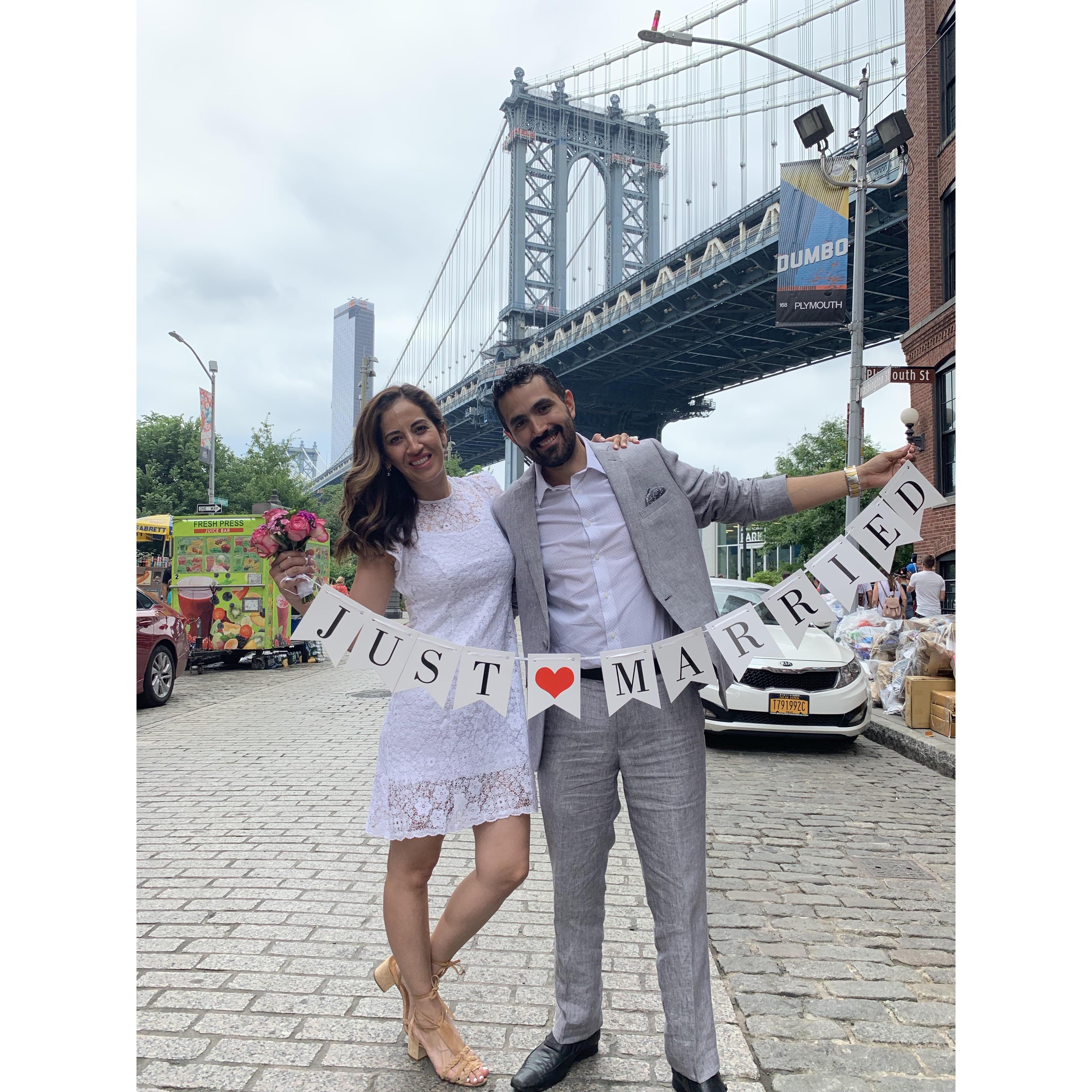 Our civil wedding in NYC last July