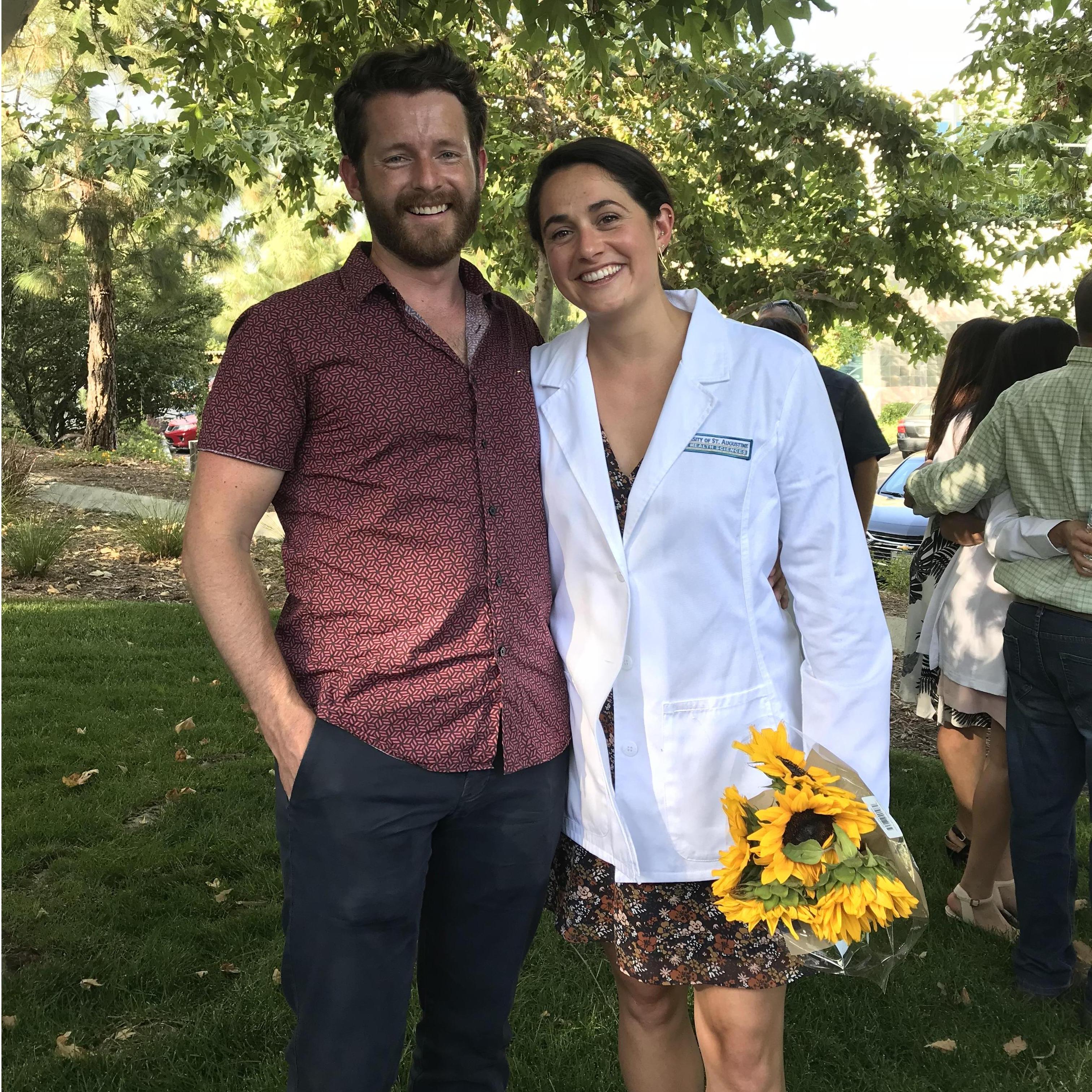 Jo's White Coat ceremony, San Diego, 2018