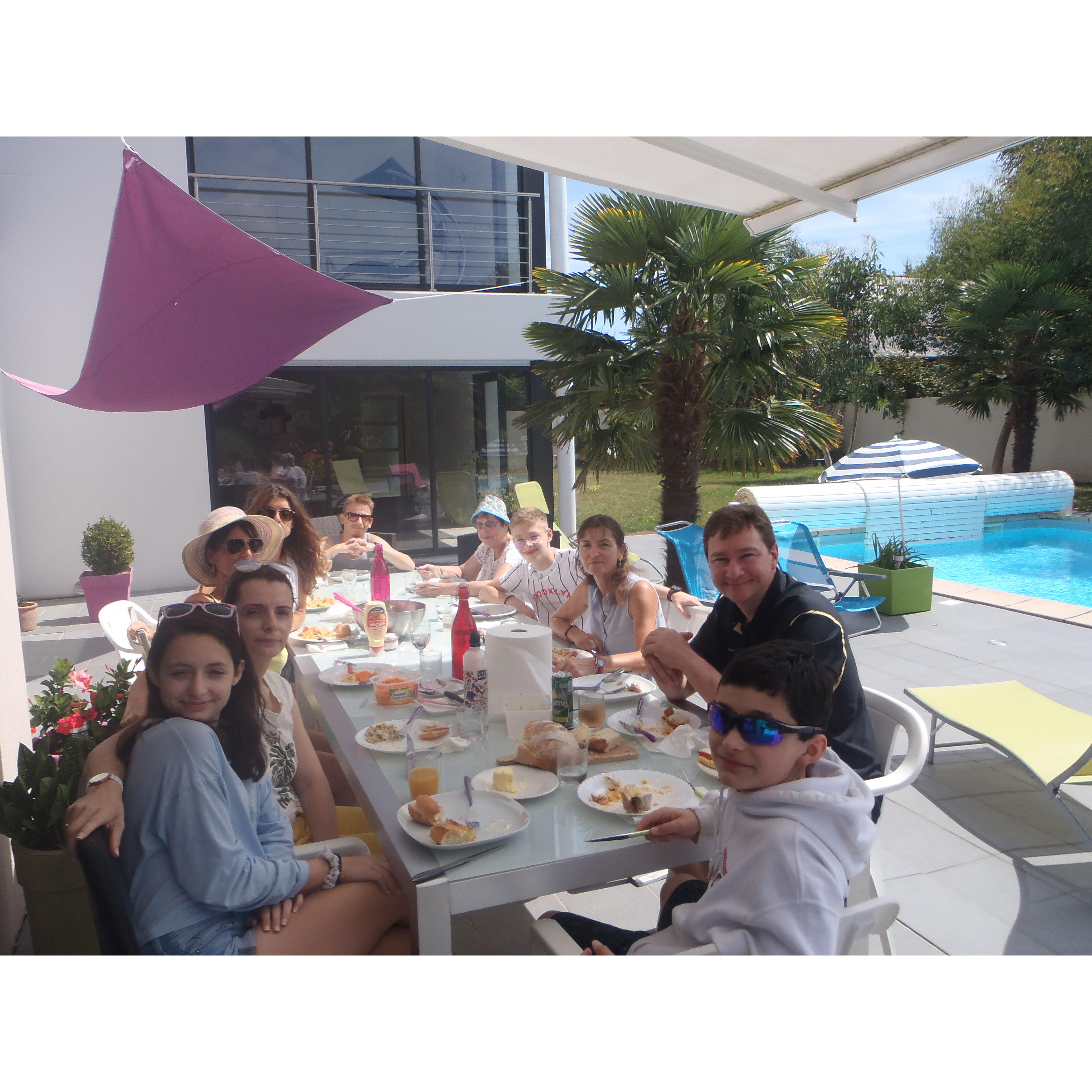 Lunch at Benodet house