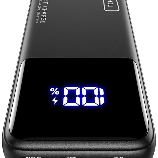 INIU Portable Charger, 20000mAh 65W Compact USB C Laptop Power Bank, PD QC Fast Charging 3-Output Battery Pack, Travel Charger for Laptop MacBook iPad Tablet Steam Deck iPhone 17 16 15 14 Samsung S24