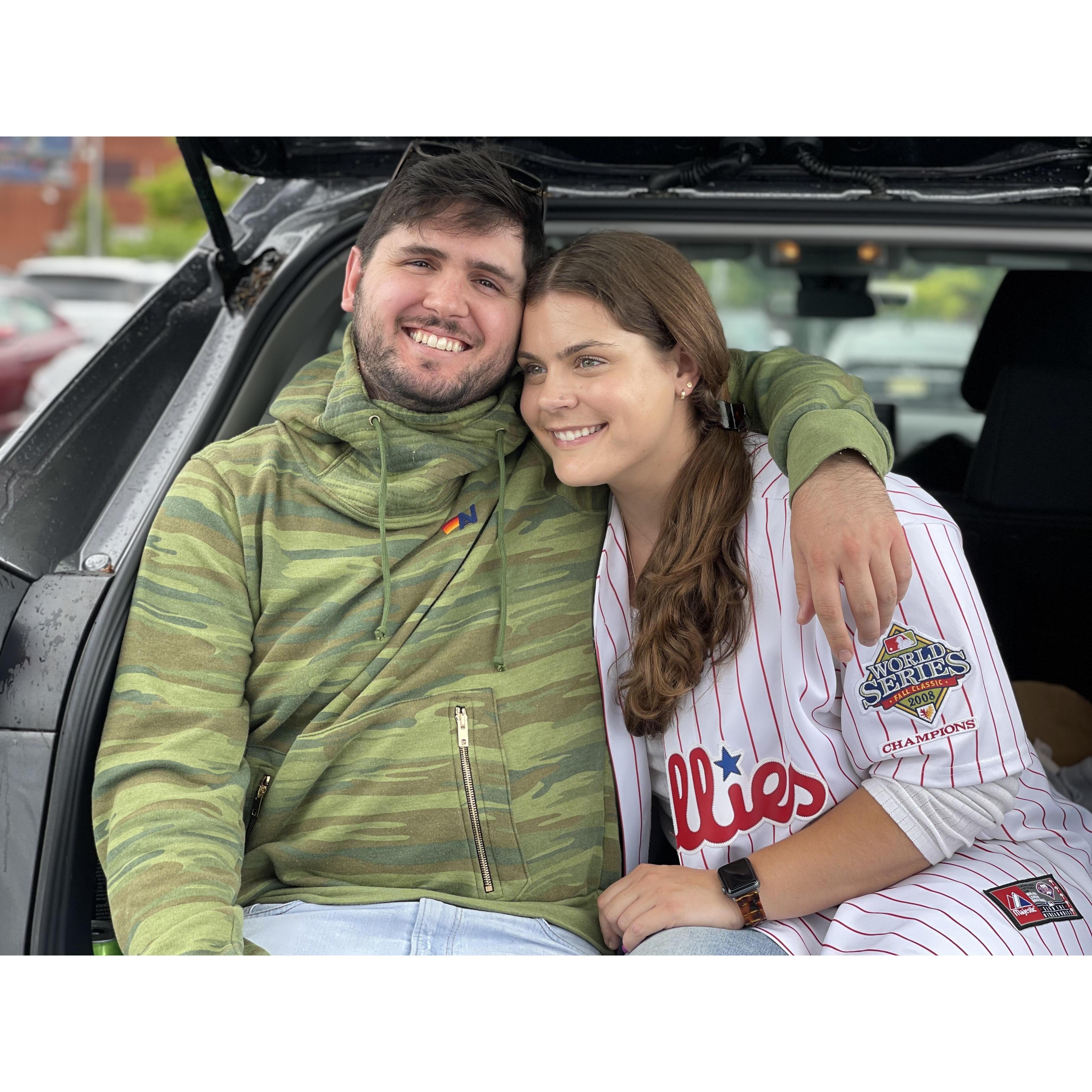 Phillies game with some of our beautiful best friends, Ann Marie and Matthew. 2021.