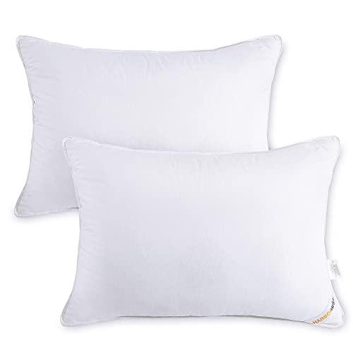 HarboRest Bed Pillows for Sleeping (2 Pack) - Luxury Plush Down Alternative Pillows Good for Side and Back Sleeper Hotel Pillows, Standard/Queen 20 x 26 Inches