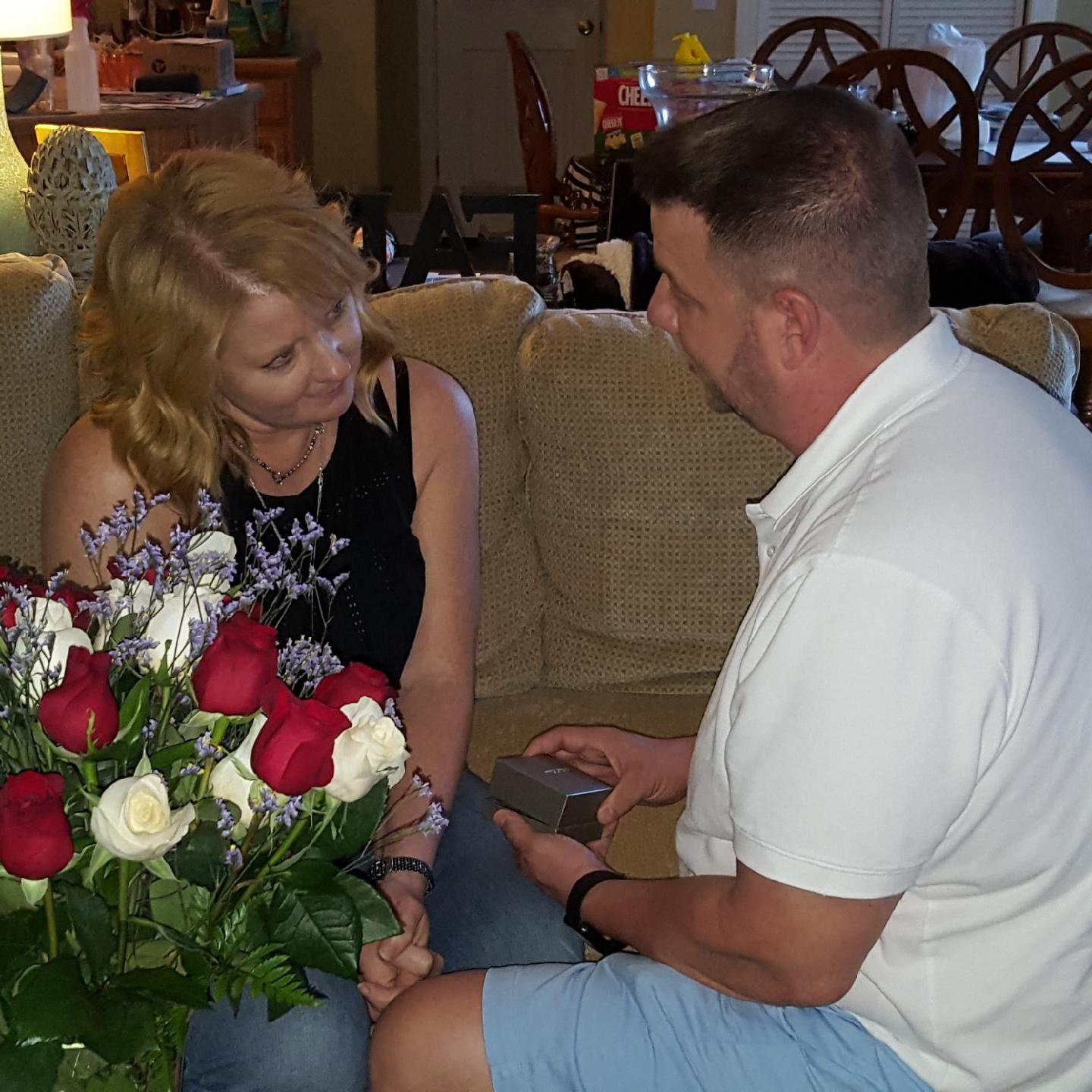 The way we look at each other is really sweet. Just a few tears were shed.