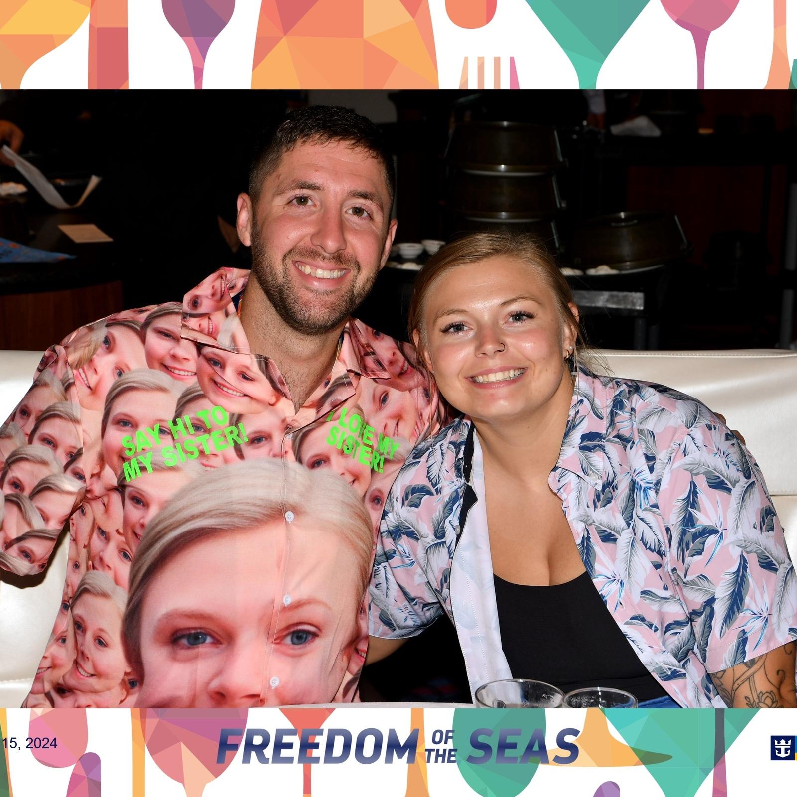Second Cruise where we swapped funny Hawaiian shirts