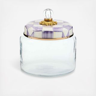 Violet Check Kitchen Canister
