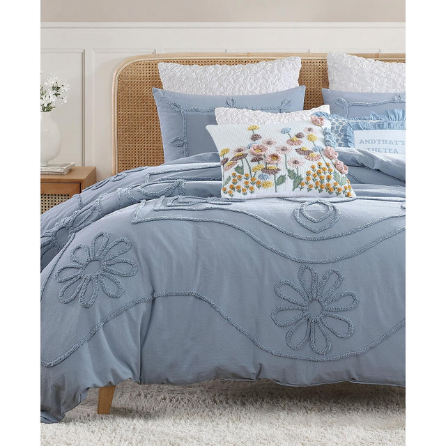 CHF Retro Scroll 3-Pc. Duvet Cover Set, King