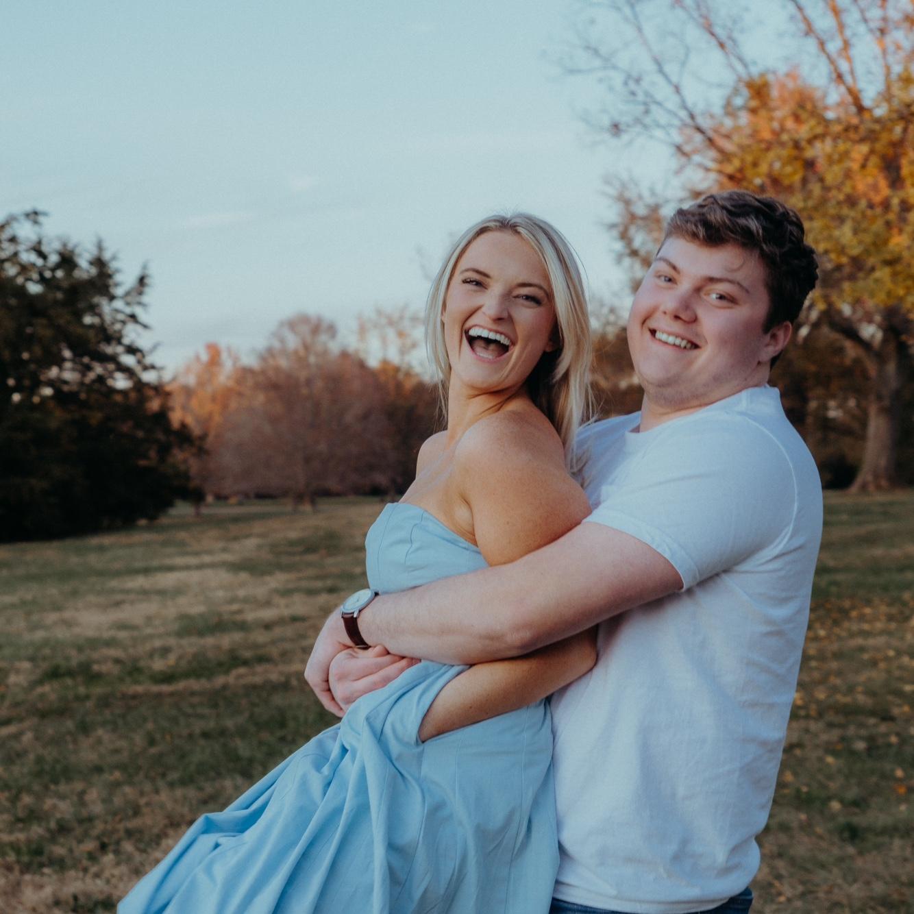 The engagement shoot at Milliken Arboretum