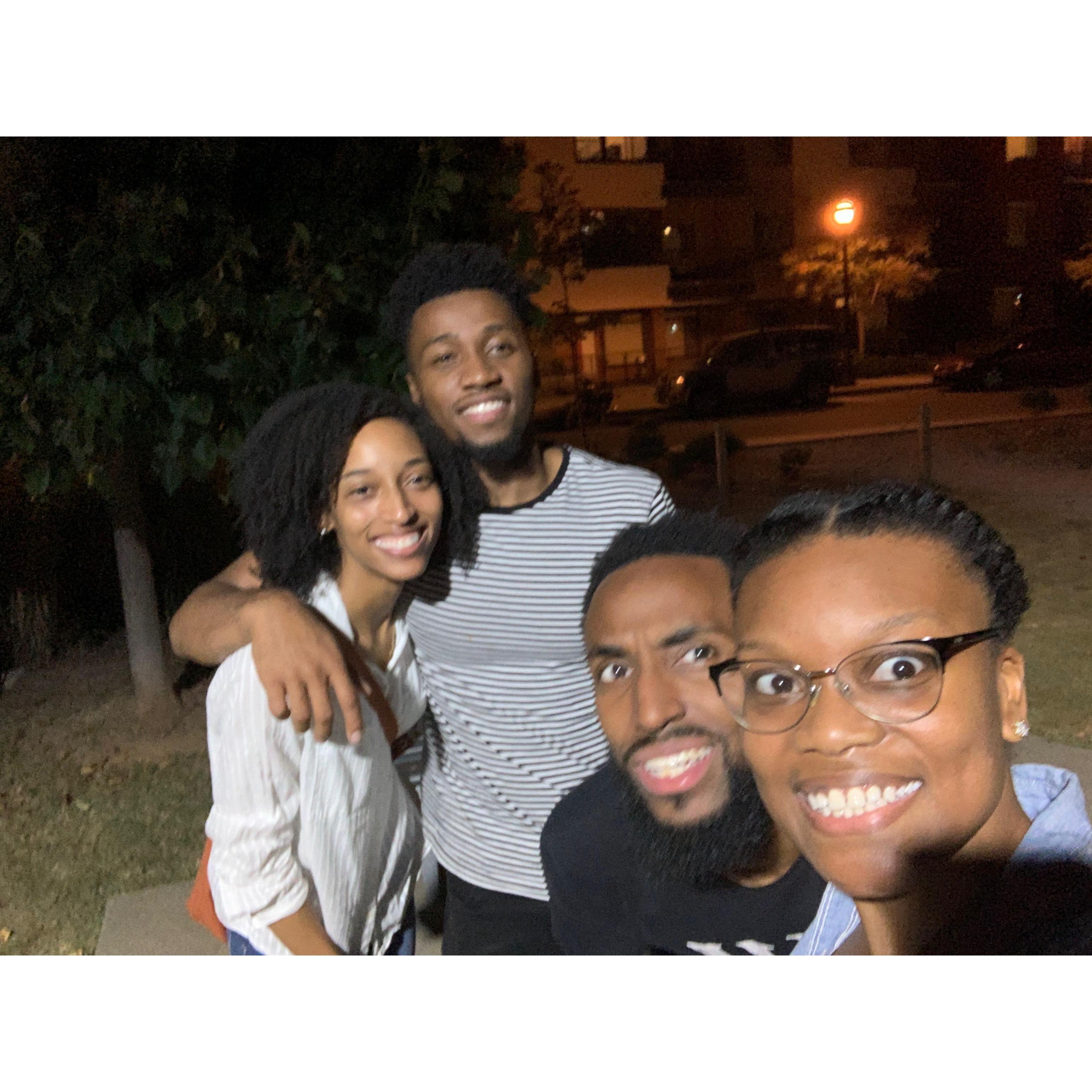our first hangout at Dairies coffee shop( this is where Keith says he knew Jasmine was his wife) and then met up with the Housers