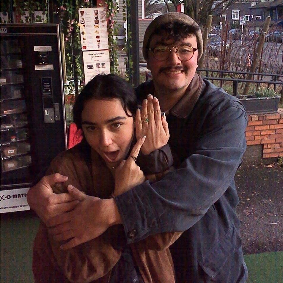 This was about a day after we got engaged