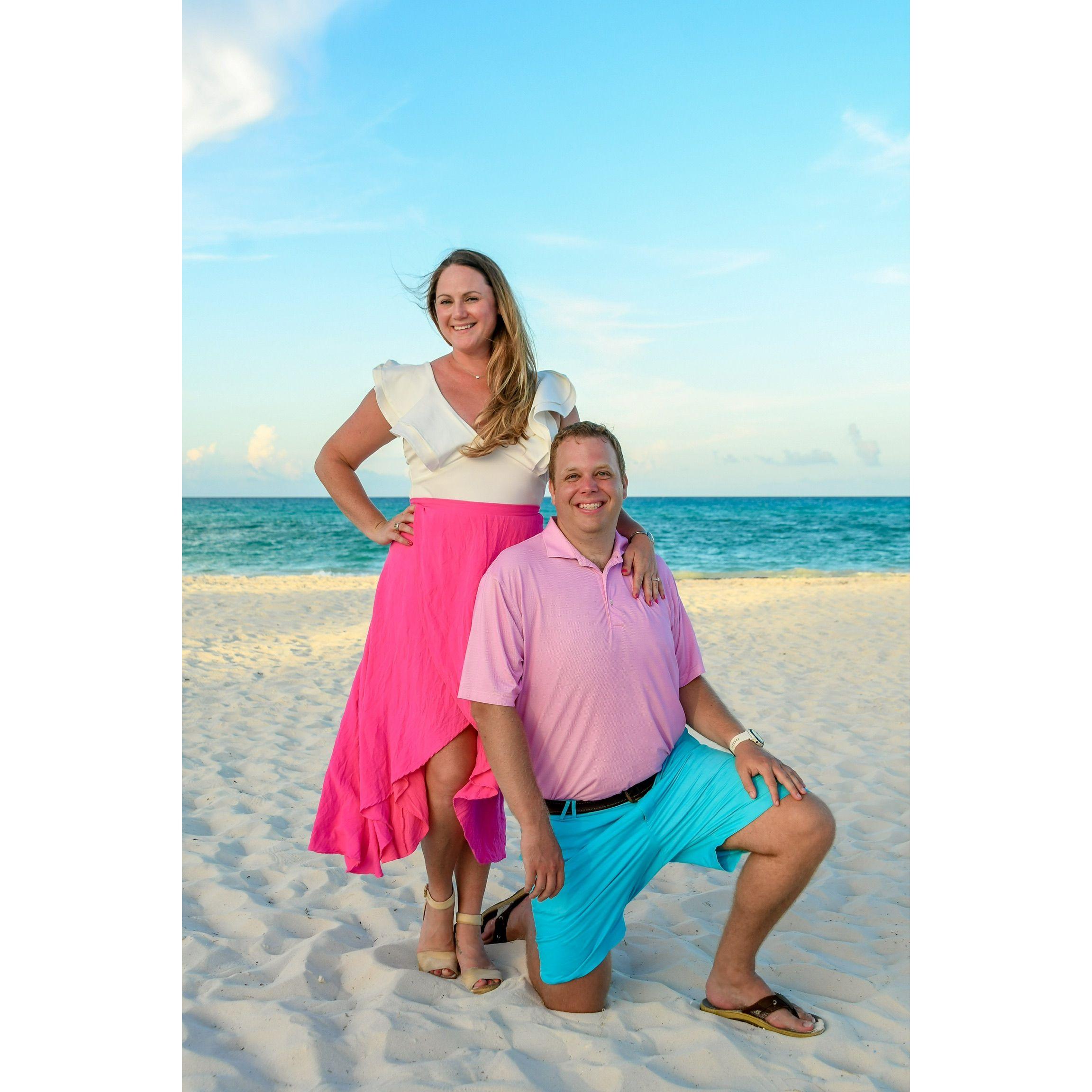 Fancy on the beach (wedding scouting in the Bahamas).