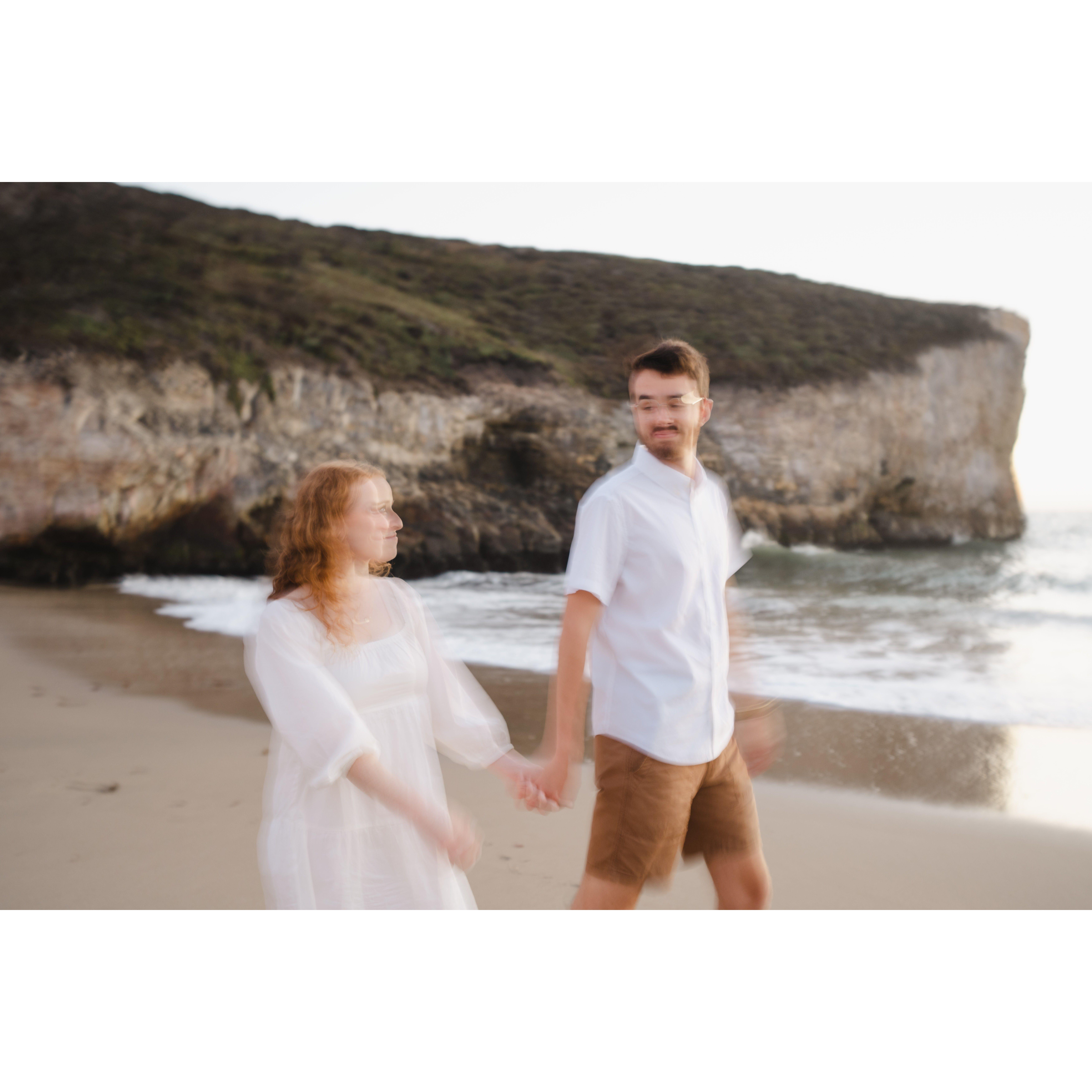 Our engagement photos- Sept. 3, 2022- Taken by Nick Hesler- Davenport, CA