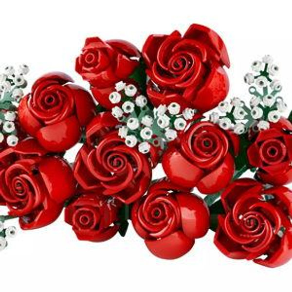Bouquet of Red Roses Lego Set | The Botanical Collection