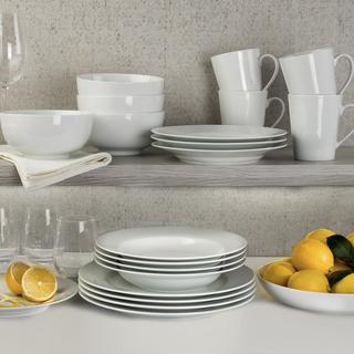 Claire Everyday Classic Rim 16-Piece Dinnerware Set, Service for 4