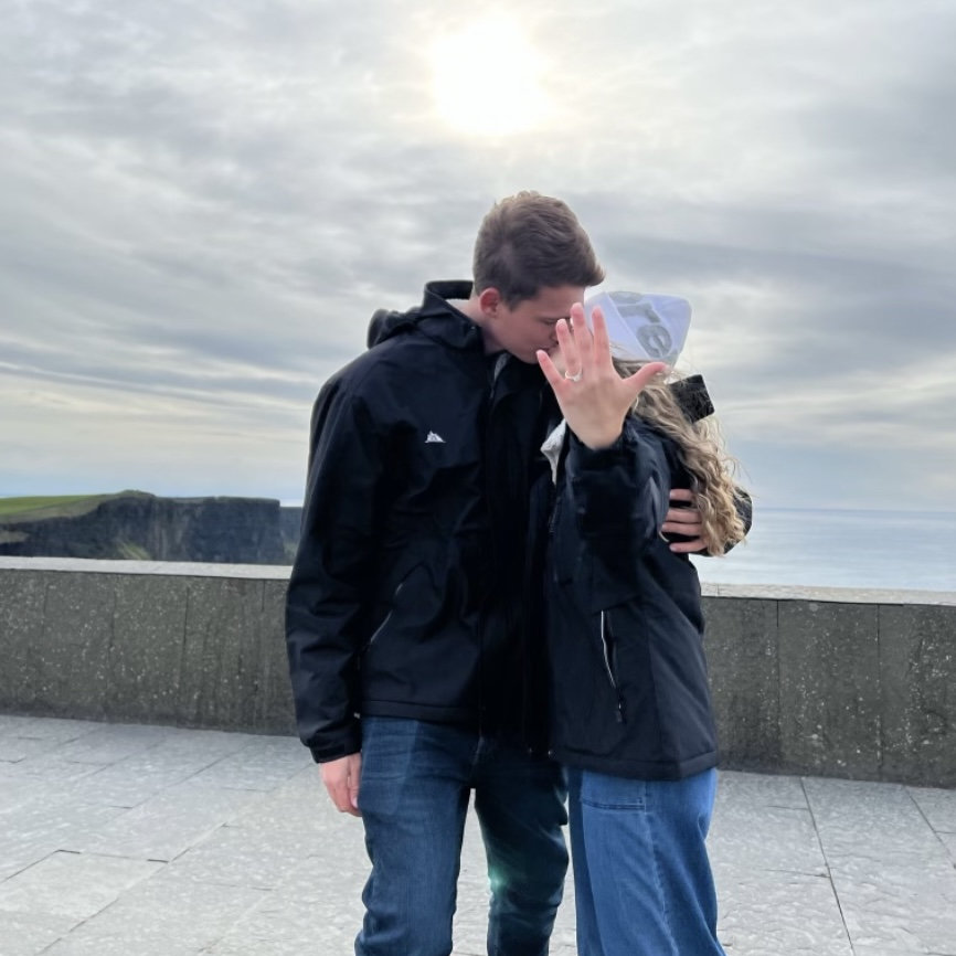 The Proposal at The Cliffs of Moher in Ireland