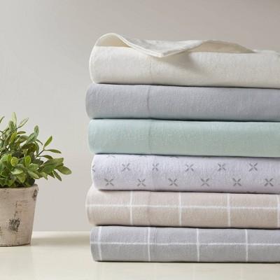 Solid Oversize Flannel Sheet Set (Queen/Seafoam)