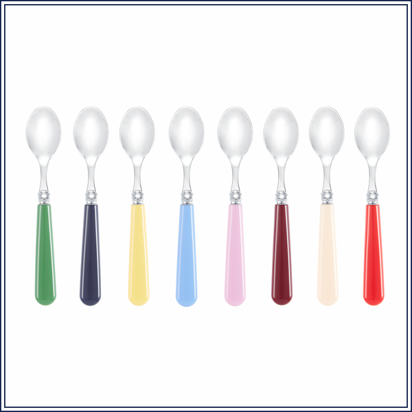 8 PIECE RAINBOW TEASPOON SET