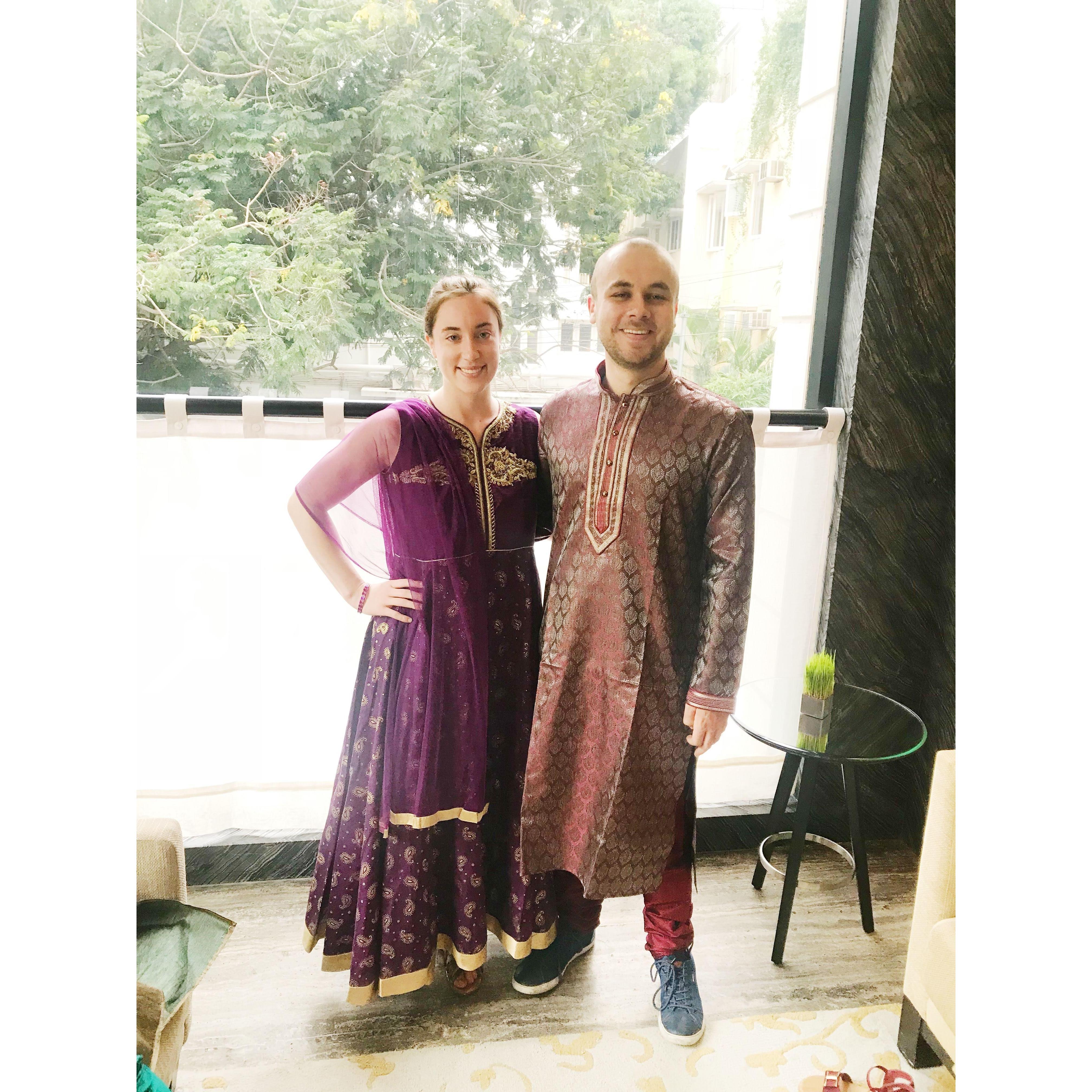 At the wedding of our friends Arun and Maithra in August 2018