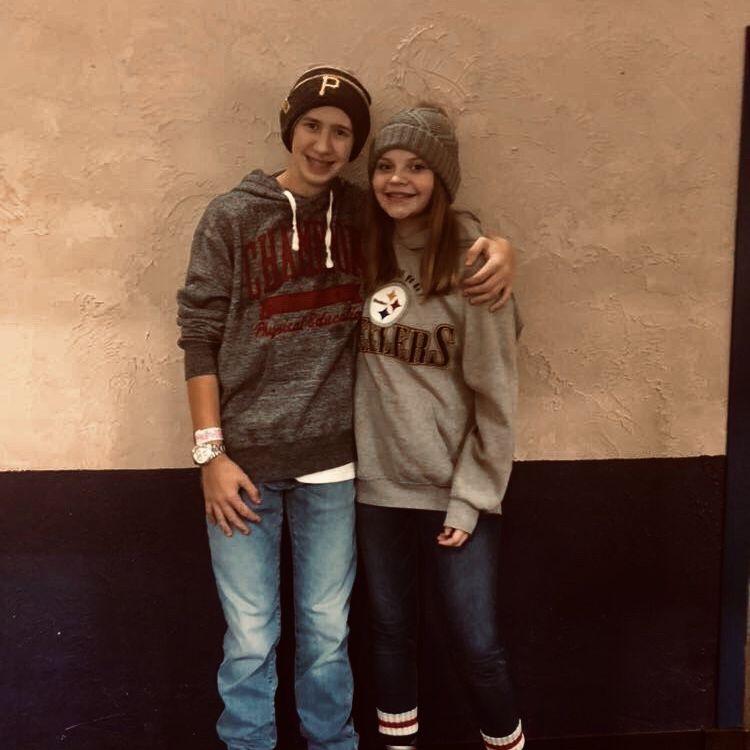 Our first picture together- Dec. 2018