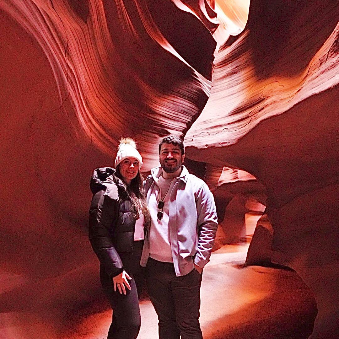Antelope Canyon when we got engaged!