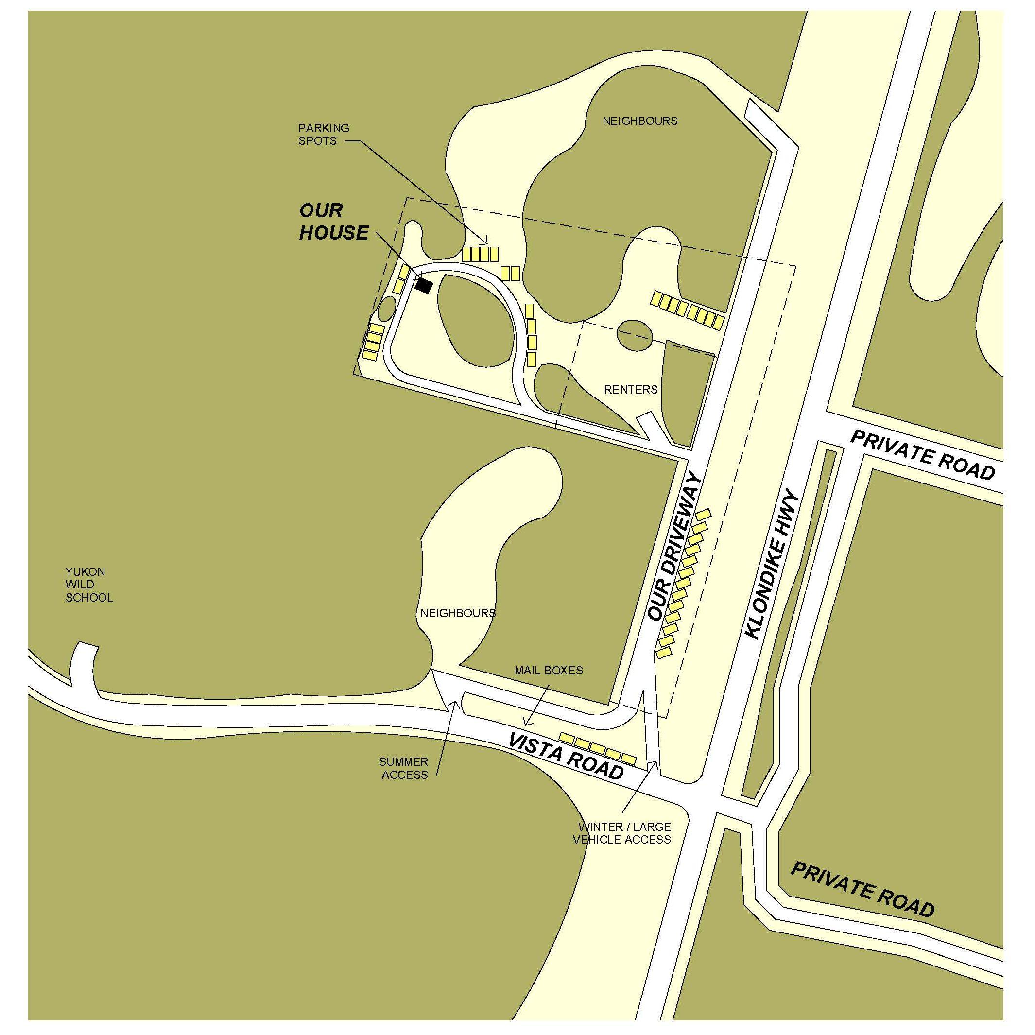 Directions to our house for Welcome Fire!