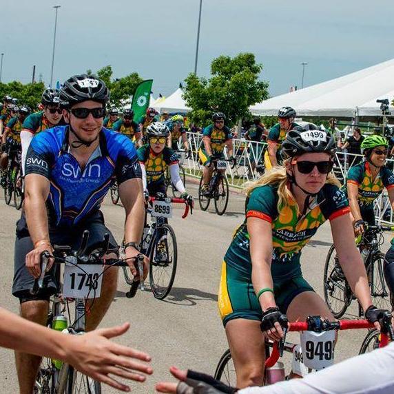 Our first MS 150 together