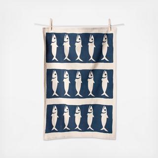 Nautical Flour Sack Tea Towel, Set of 2