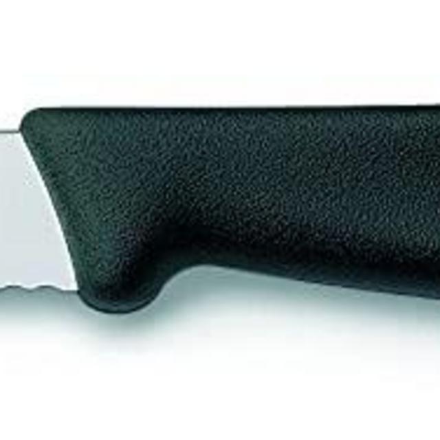 Victorinox - VN Swiss Army Cutlery Serrated Paring Knife, Spear-point, Large Handle, 3.25-Inch,Black