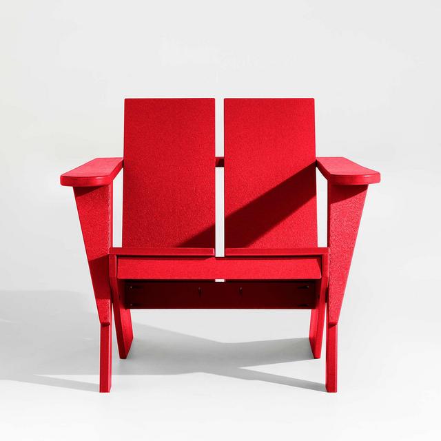 Paso Red Outdoor Adirondack Chair by POLYWOOD®