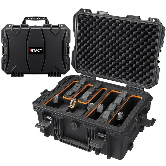 Eylar 18" Intact Stacker Series Hardcase with Recon Rack 5 Gun Adjustable EVA Foam Insert Range Case