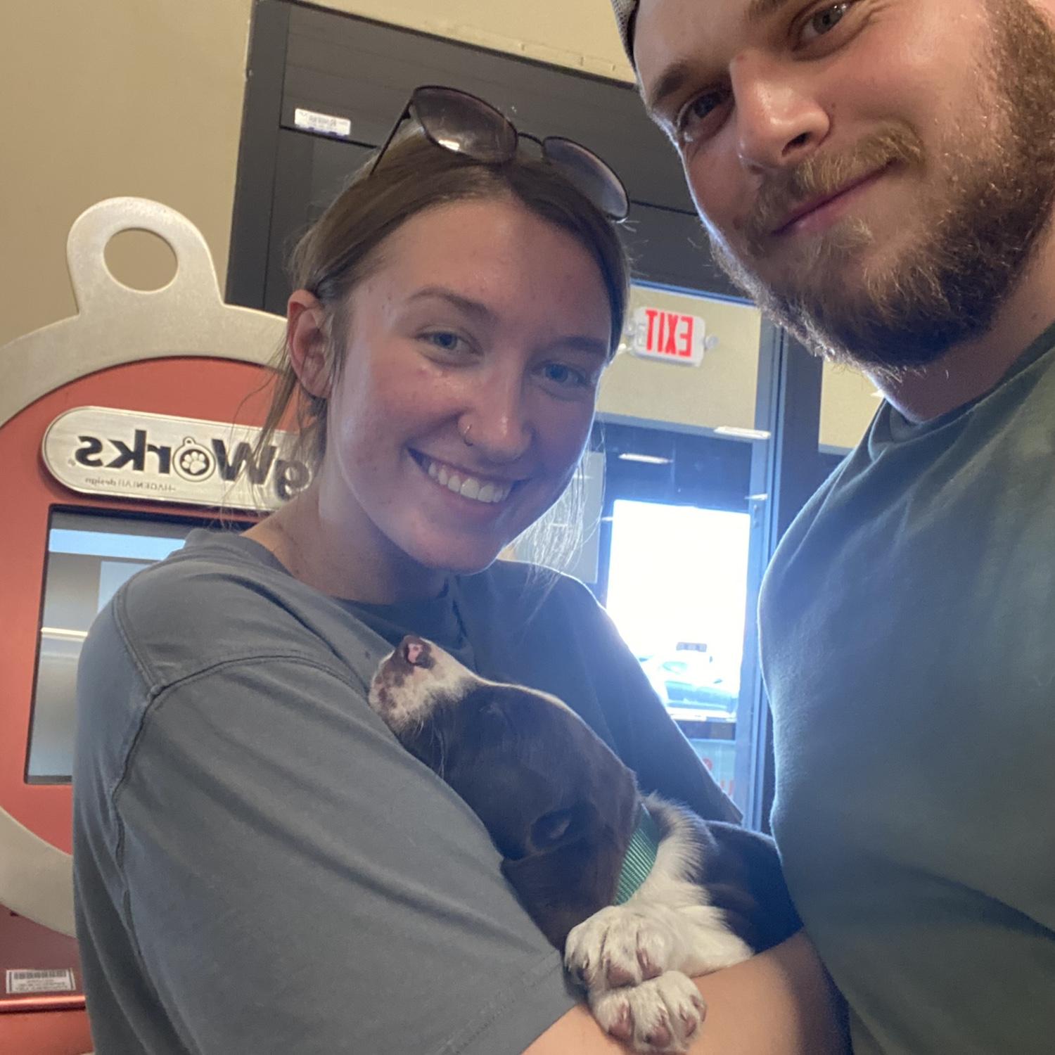 The day we brought Harper home- October 1, 2023