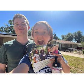We did a lot of canvassing for our local school board election—working together for a cause we care about! 🗳️💪