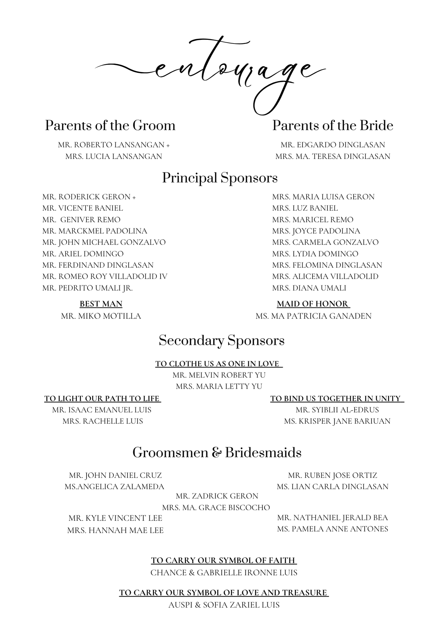 The Wedding Website of Danika Dinglasan and Najib Lansangan