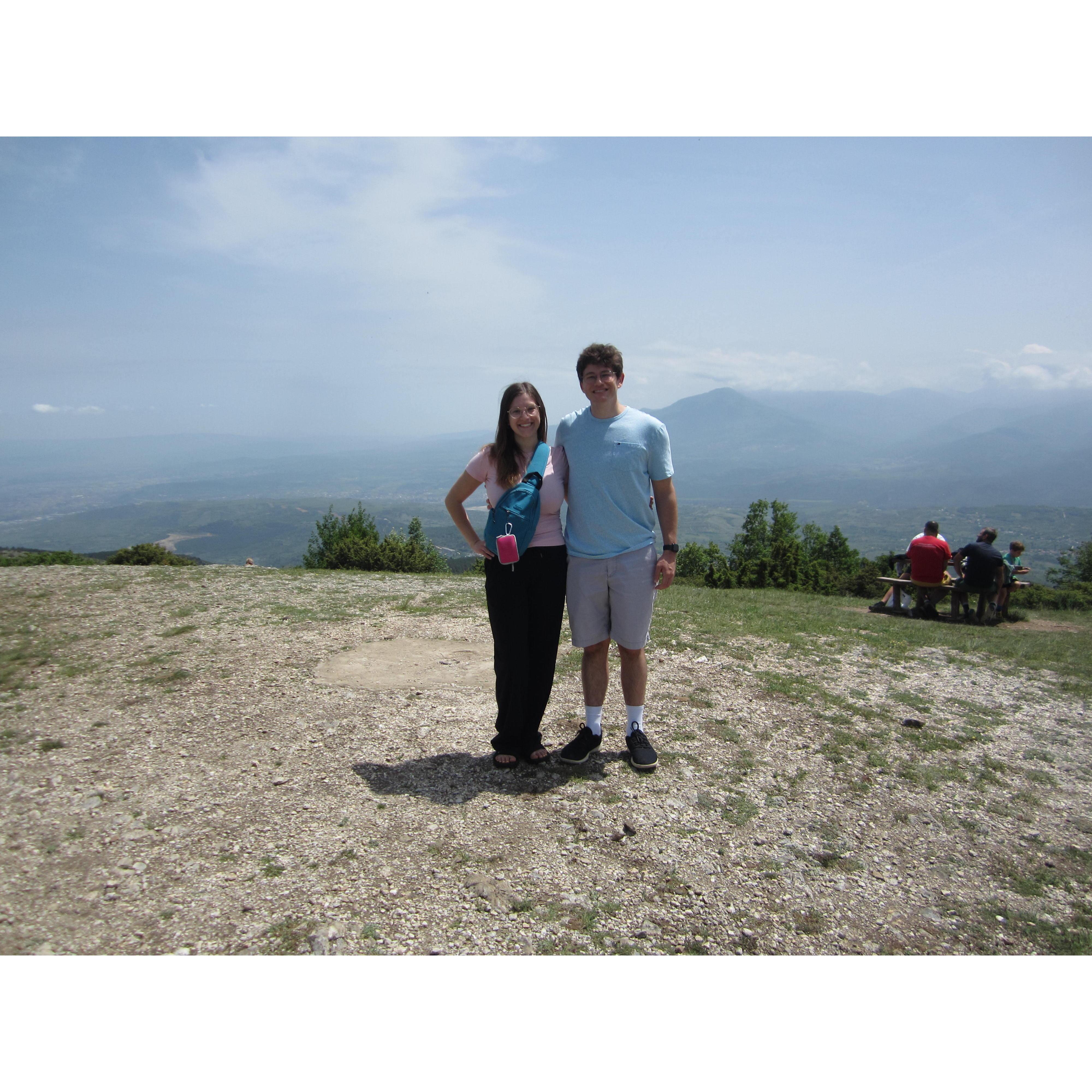 Our first trip traveling abroad. Here we are in Skopje, Macedonia.