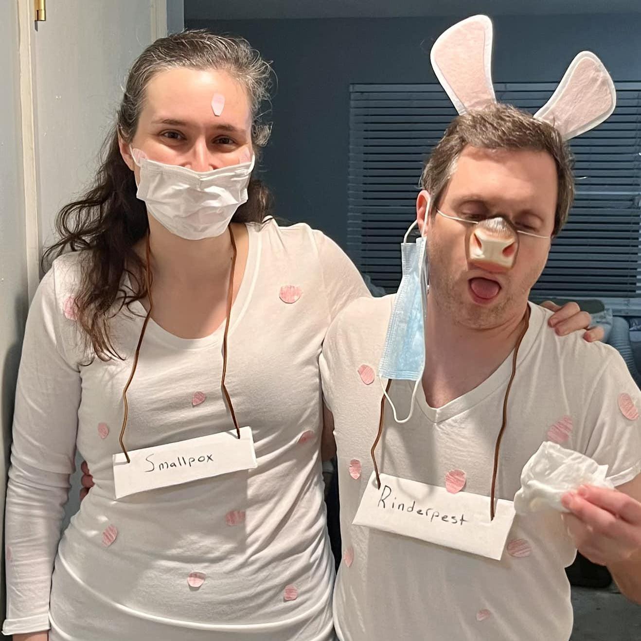 We were the 2 Eradicated Diseases: Smallpox and Rinderpest for Halloween 2025