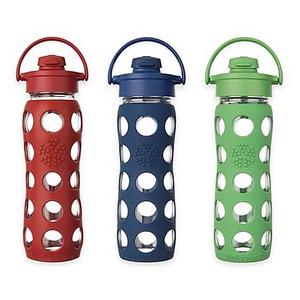 Lifefactory®Glass Water Bottle with Flip Cap