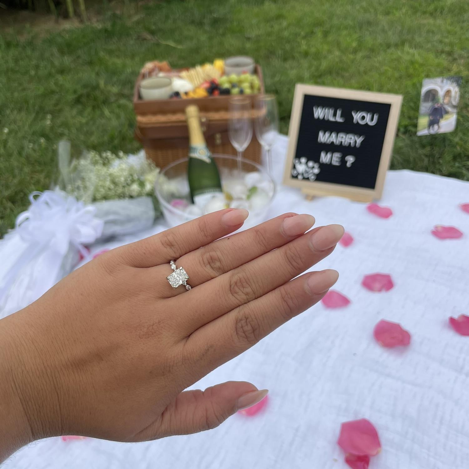 The day Justin decided to pop the question!!! 8/31/24