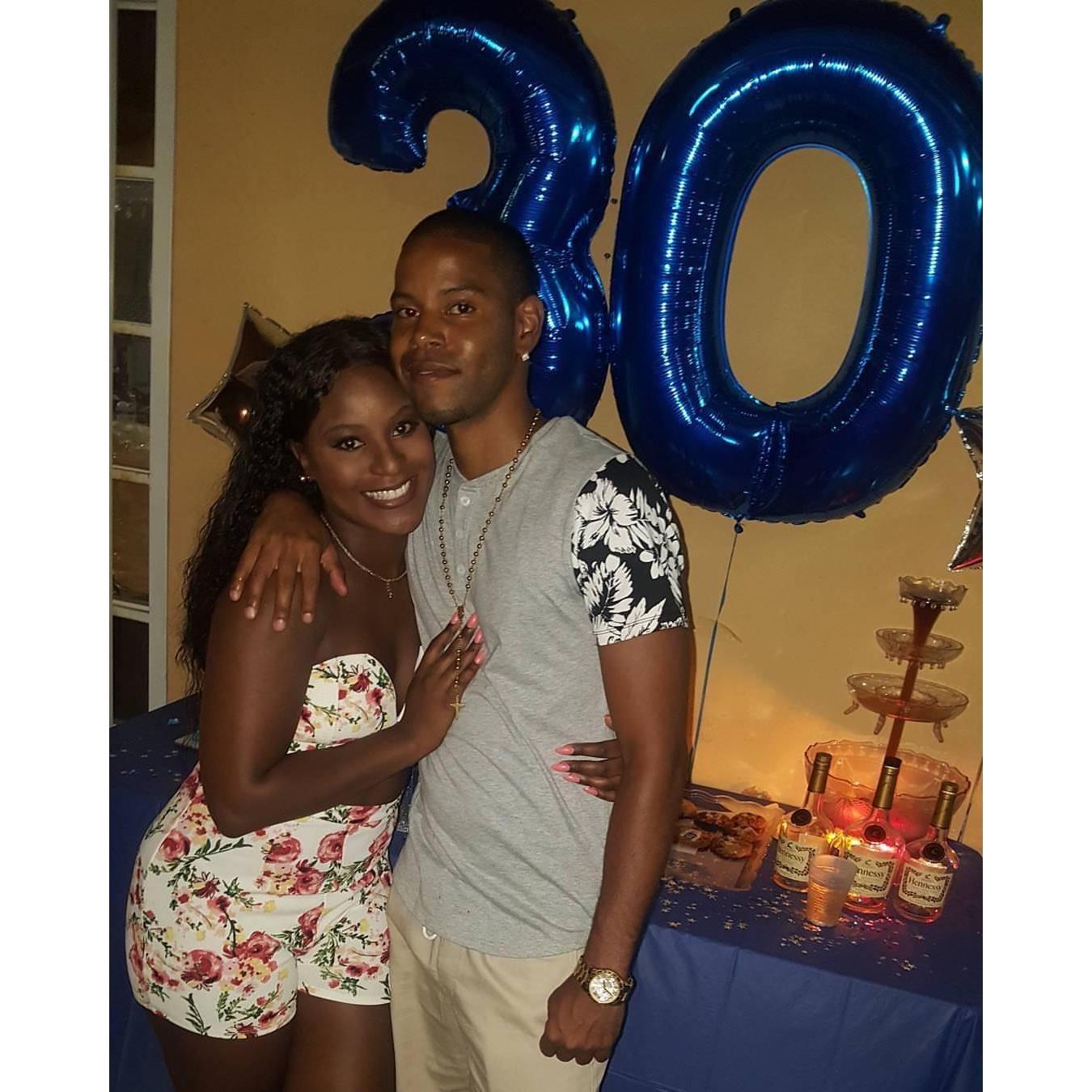 Celebrating Jay's Birthday in Panama.