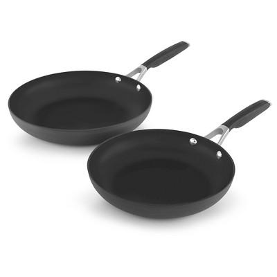Calphalon 10 Inch and 12 Inch Hard-Anodized Non-stick Fry Pan 2pack Set