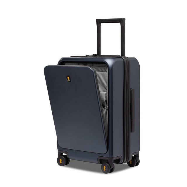 LEVEL8 Road Runner Pro Carry-On Luggage, 20” Lightweight PC Hardside Suitcase with Wheels, Spinner Trolley for Luggages with Front Compartment, Tsa Lock, Royal blue