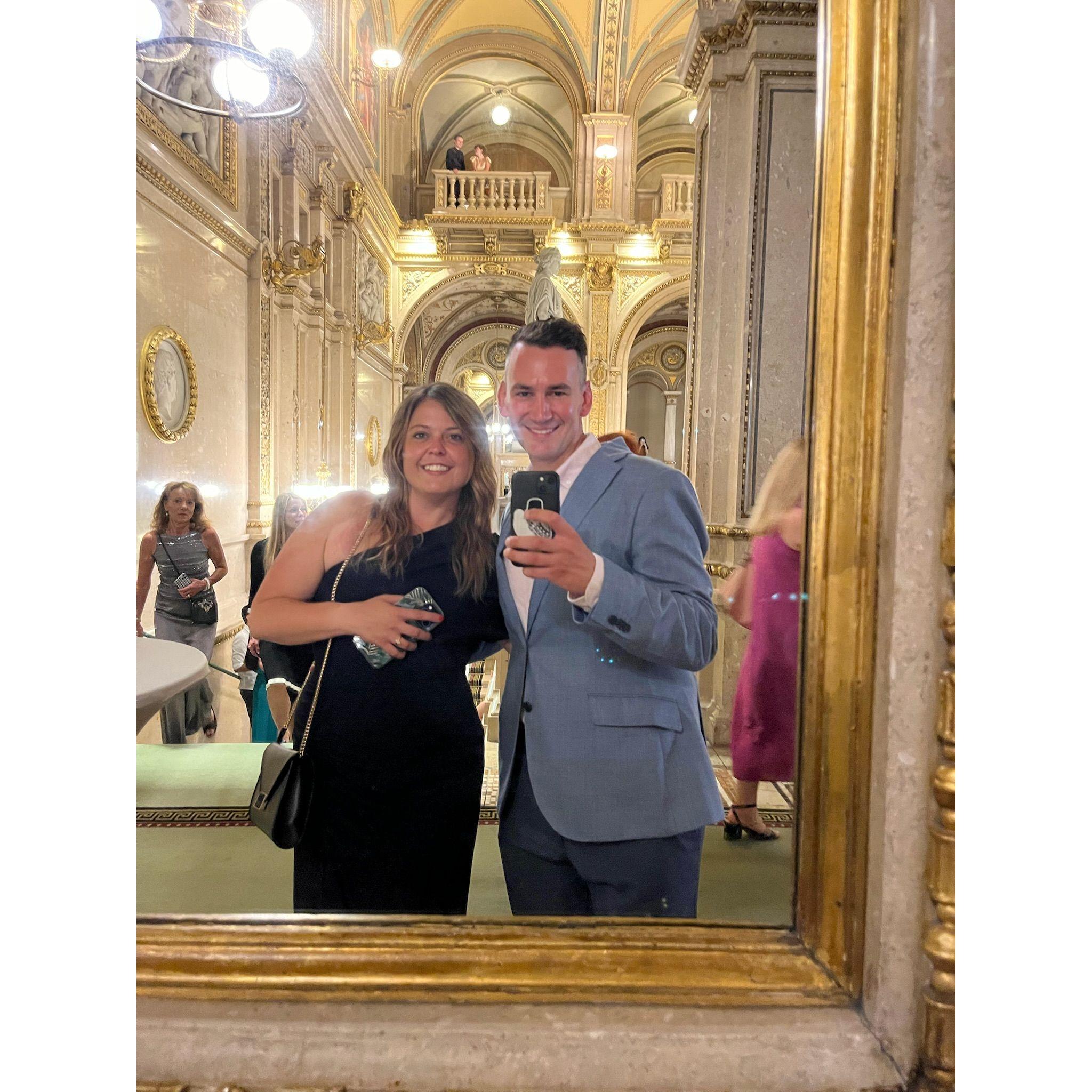 First date as an engaged couple, the Vienna State Ballet