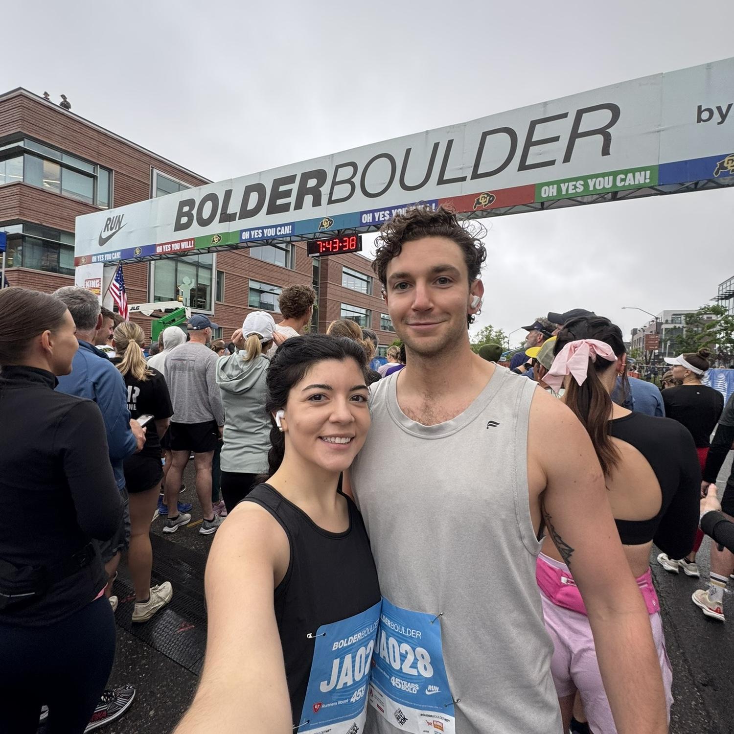 May 26
Boulder Boulder 10K - Colorado. I reallyyyyy didnt want to do this but I gave in last minute to make Jared happy :)