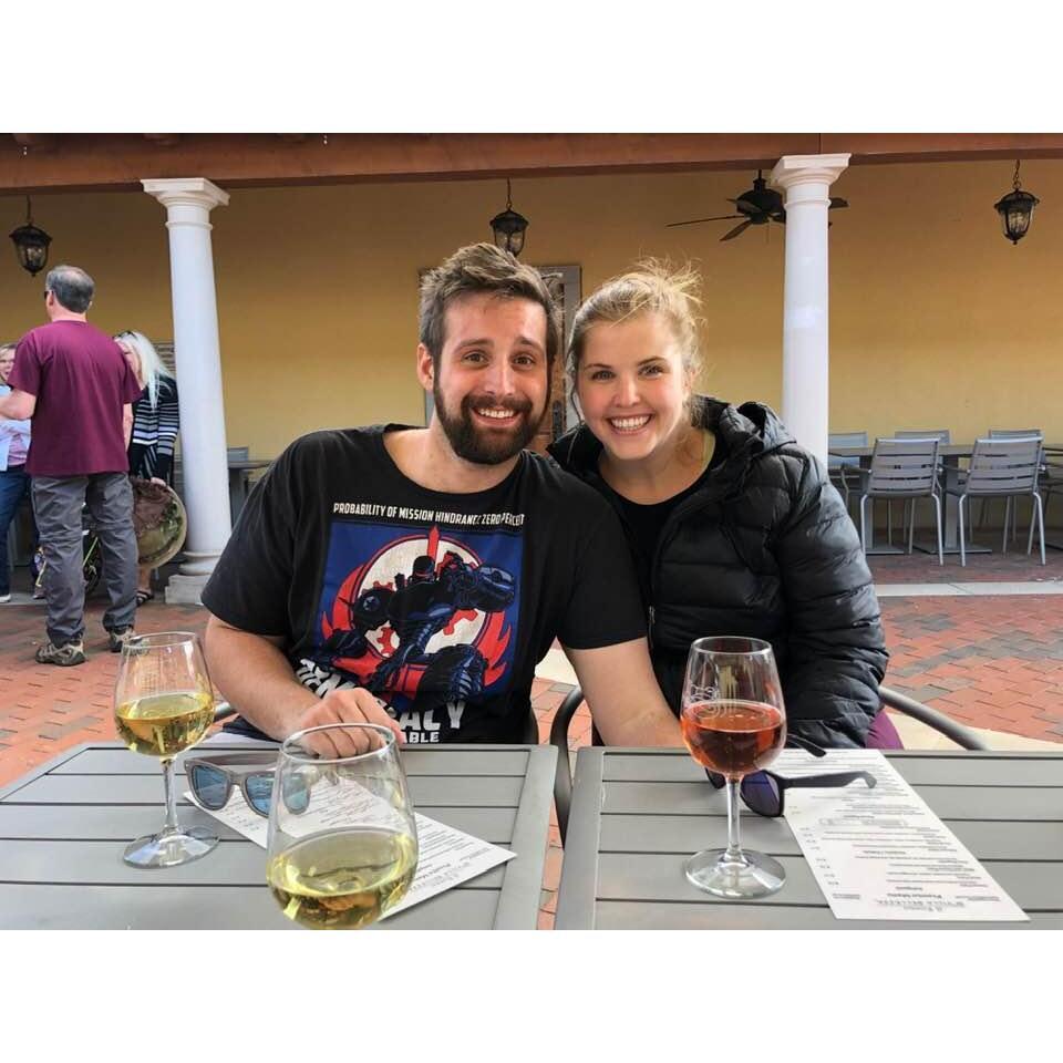 Wine tasting at Villa Bellezza in Pepin, WI.