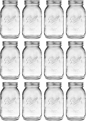 Ball Wide Mouth 64 oz half gallon mason Jars with Lids and Bands 4-Pack  bundled With, KangarooBands Jar Opener, and Package Of Jar Labels Canning,  Fermenting, Pickling, DIY Decors Projects 