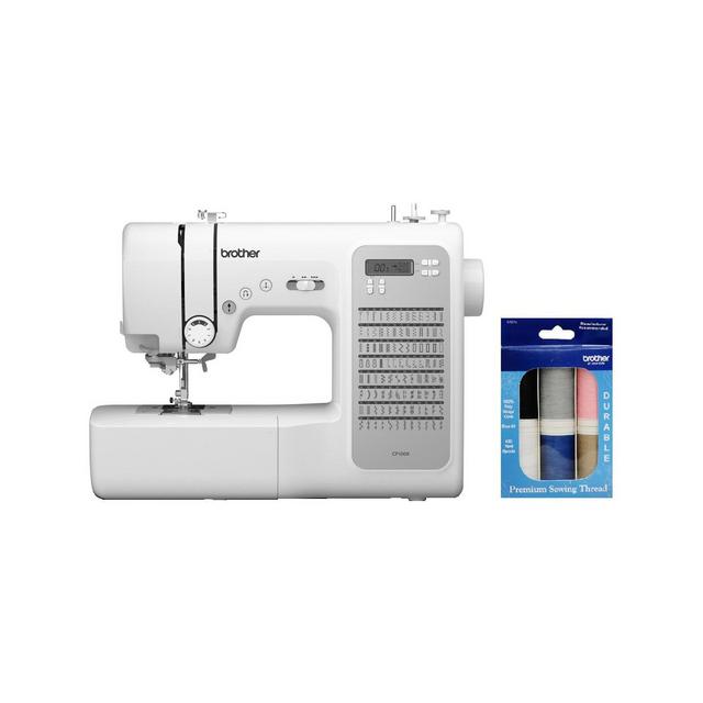 Brother CP100X Computerized Sewing and Quilting Machine and 6-Piece Premium Sewing Thread Pack