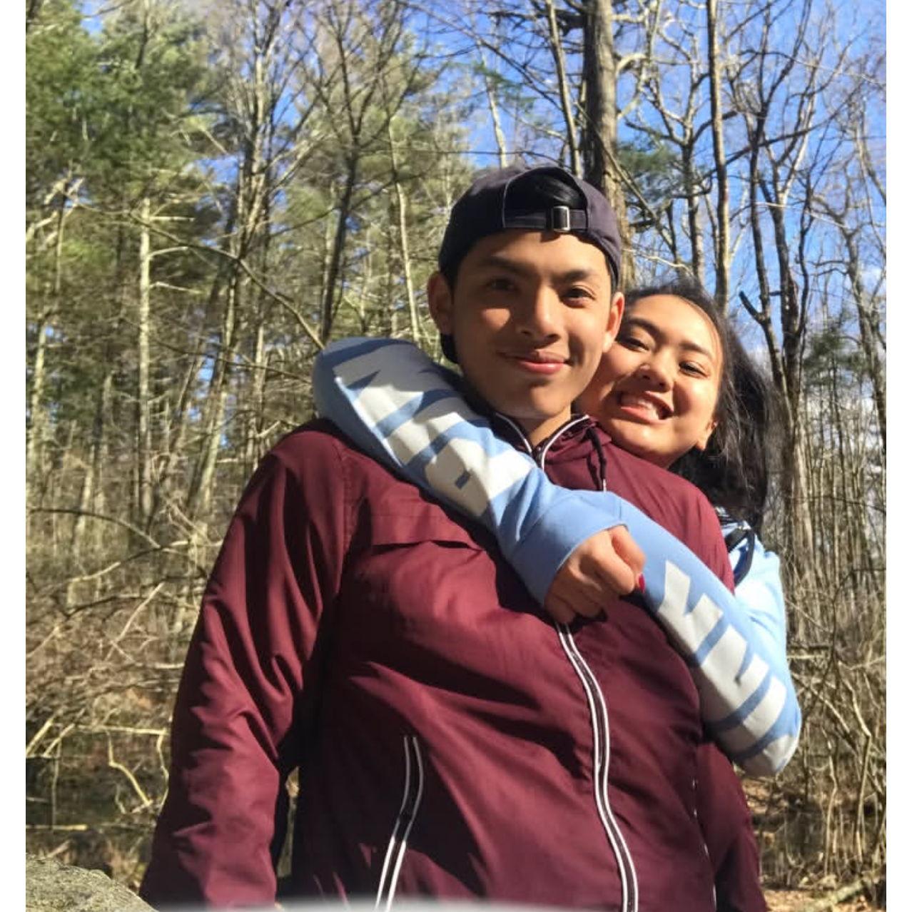 Our very first picture we ever posted with each other- when Justice hated walks.