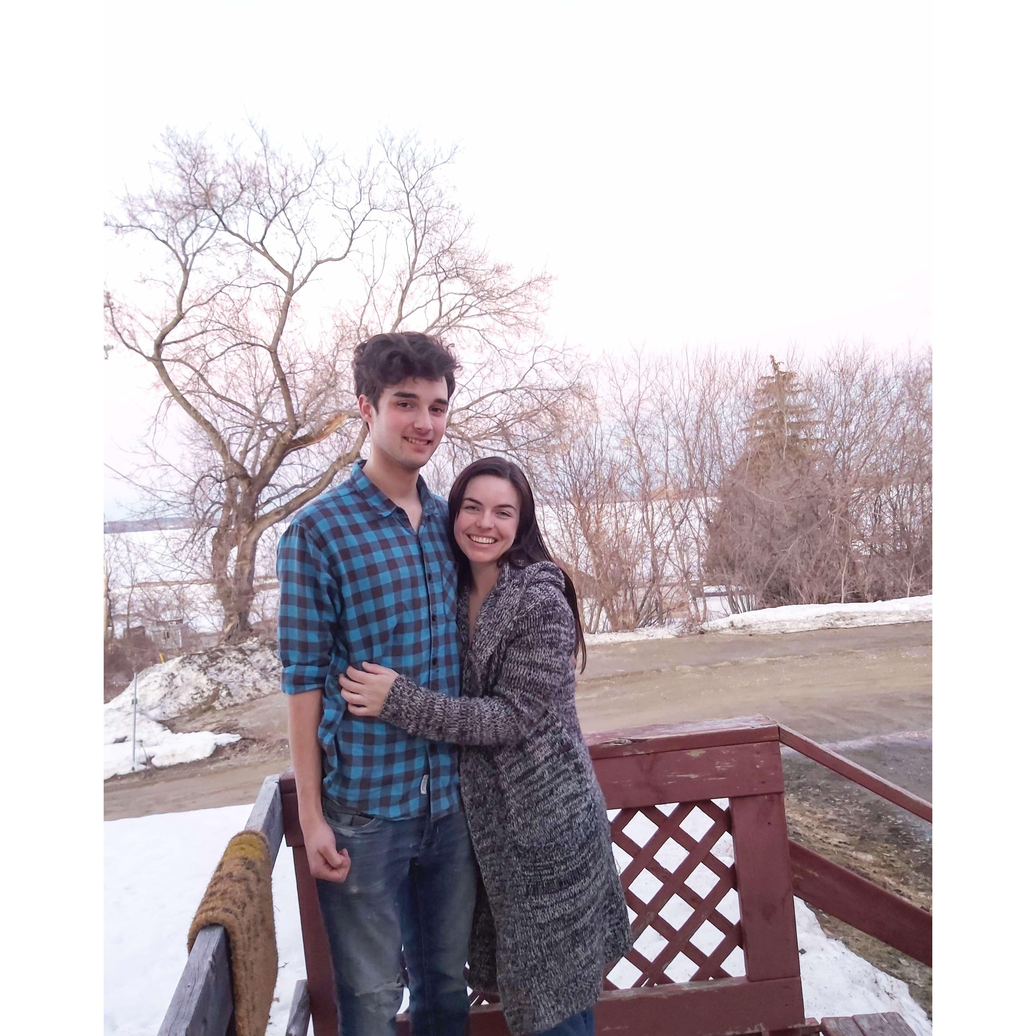2020 - Our first of many goodbyes before loving each other from different parts of Ontario