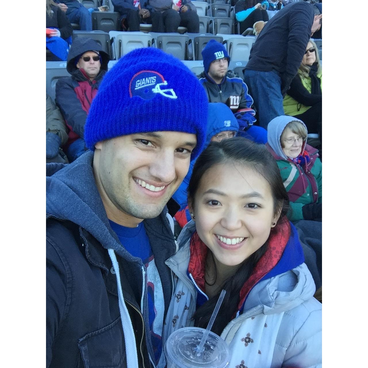 We looking good in blue- lets go Giants