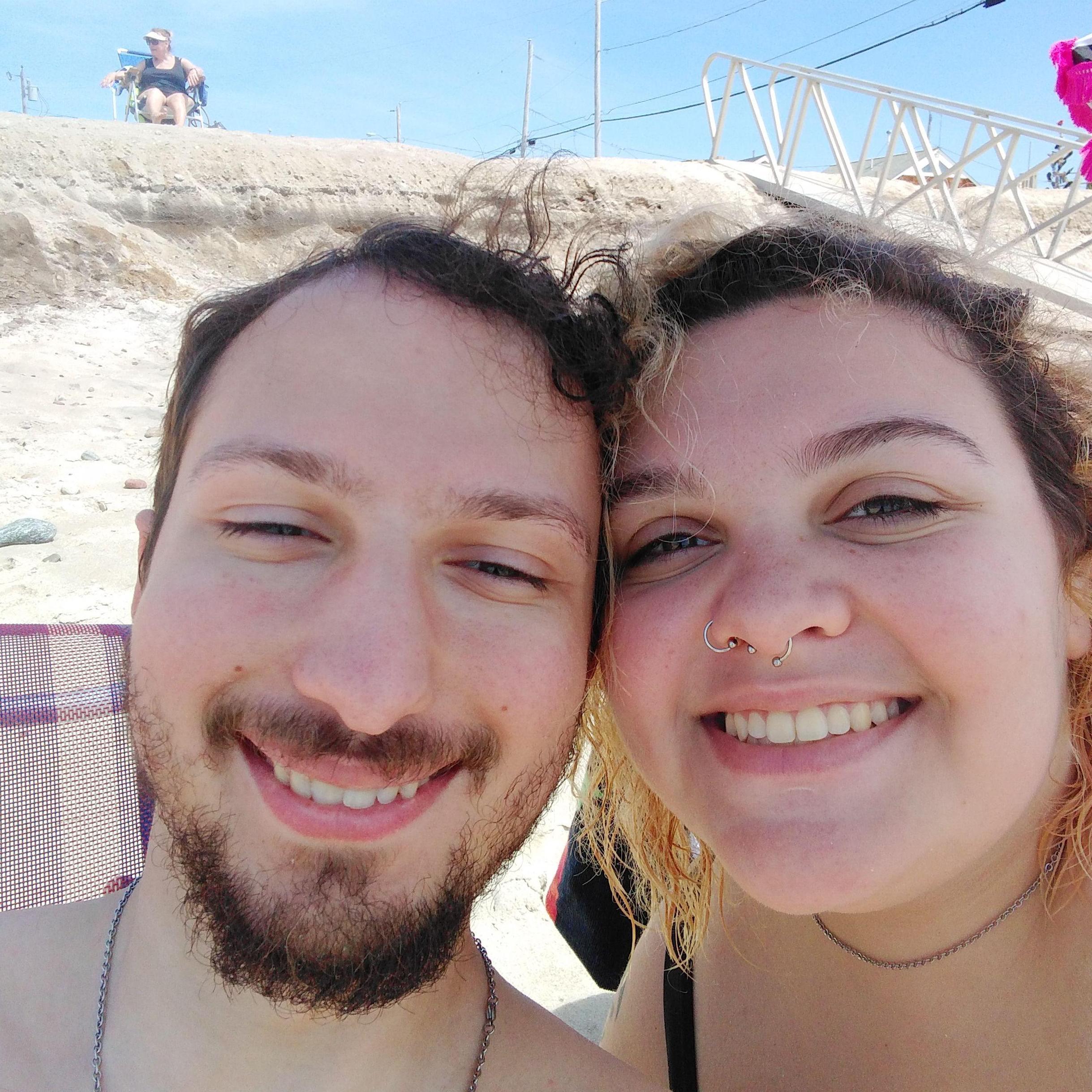 At the beach!
